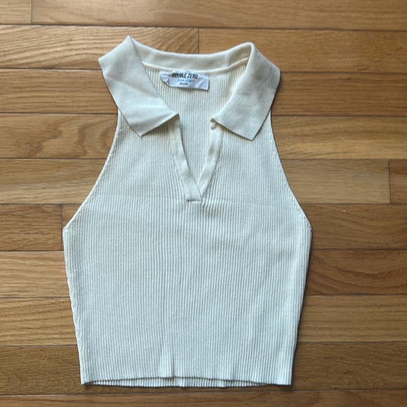 Bundle Double Zero Ribbed Halter Crop Tops Size Medium - Picture 4 of 7
